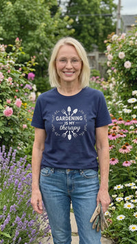 Load and play video in Gallery viewer, Gardening Is My Therapy Shirt for Calm, Seasoned Gardeners
